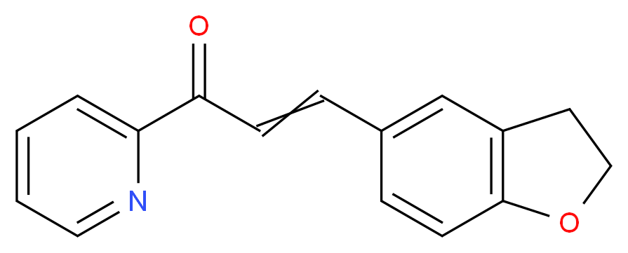 3-(2,3-dihydrobenzo[b]furan-5-yl)-1-(2-pyridyl)prop-2-en-1-one_Molecular_structure_CAS_)