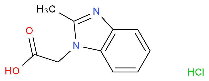 2-(2-methyl-1H-1,3-benzodiazol-1-yl)acetic acid hydrochloride_Molecular_structure_CAS_)