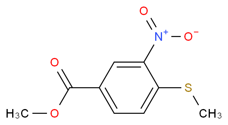 Methyl 4-(methylsulfanyl)-3-nitrobenzenecarboxylate_Molecular_structure_CAS_51919-71-2)
