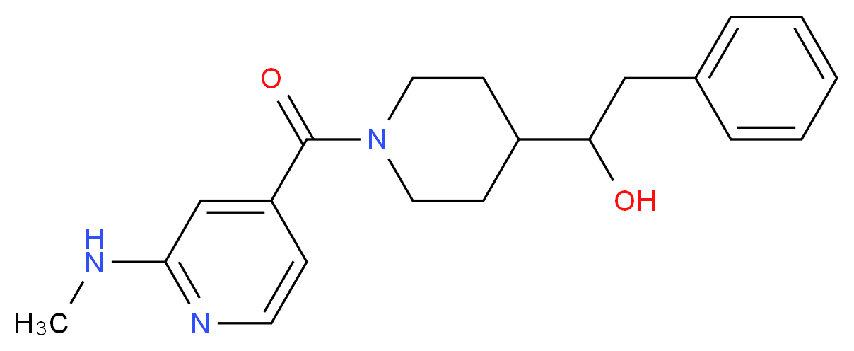 1-{1-[2-(methylamino)isonicotinoyl]piperidin-4-yl}-2-phenylethanol_Molecular_structure_CAS_)