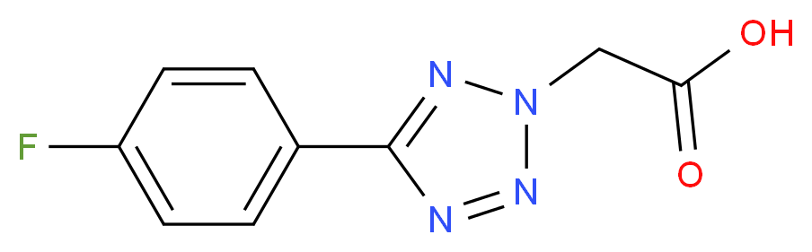 [5-(4-fluorophenyl)-2H-tetrazol-2-yl]acetic acid_Molecular_structure_CAS_436091-81-5)