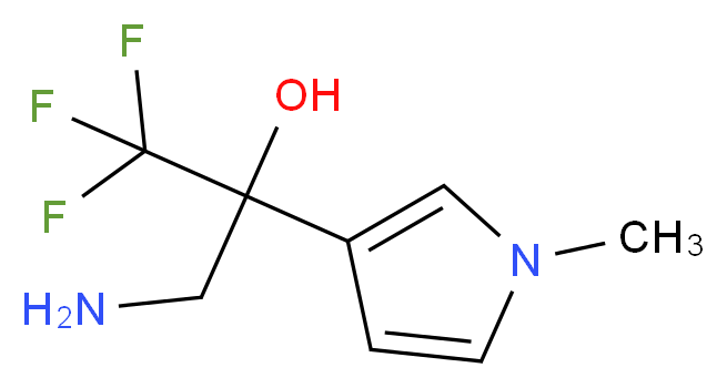3-amino-1,1,1-trifluoro-2-(1-methyl-1H-pyrrol-3-yl)propan-2-ol_Molecular_structure_CAS_)