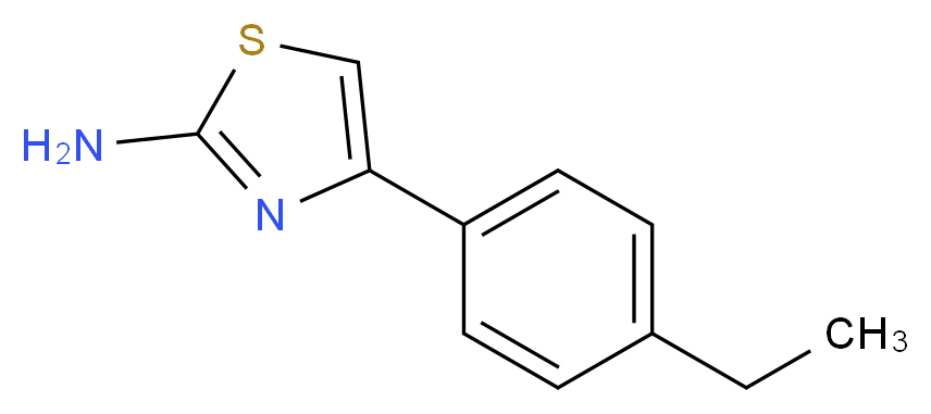 4-(4-Ethylphenyl)-1,3-thiazol-2-amine_Molecular_structure_CAS_)