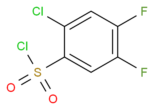 2-Chloro-4,5-difluorobenzenesulfonyl chloride_Molecular_structure_CAS_67475-58-5)