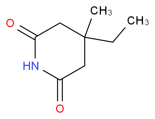 3-Methyl-3-ethylglutarimide_Molecular_structure_CAS_64-65-3)