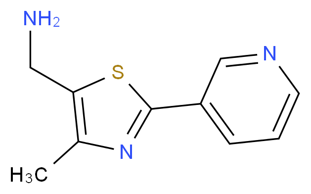(4-methyl-2-pyrid-3-yl-1,3-thiazol-5-yl)methylamine_Molecular_structure_CAS_1082141-24-9)