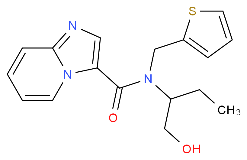 N-[1-(hydroxymethyl)propyl]-N-(2-thienylmethyl)imidazo[1,2-a]pyridine-3-carboxamide_Molecular_structure_CAS_)