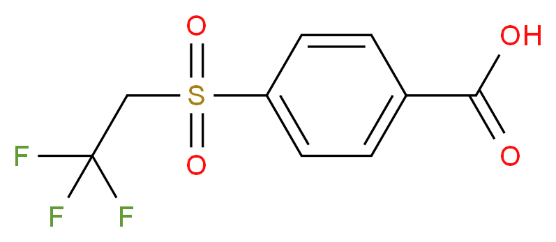 4-[(2,2,2-trifluoroethane)sulfonyl]benzoic acid_Molecular_structure_CAS_)