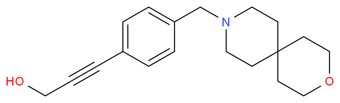 3-[4-(3-oxa-9-azaspiro[5.5]undec-9-ylmethyl)phenyl]prop-2-yn-1-ol_Molecular_structure_CAS_)