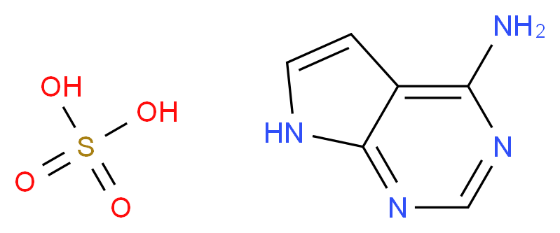 7H-Pyrrolo[2,3-d]pyrimidin-4-amine sulfuric acid_Molecular_structure_CAS_856600-01-6)