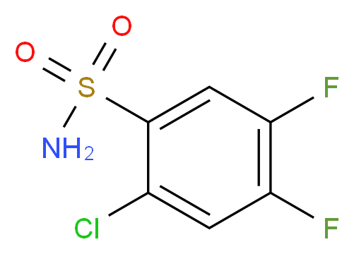 2-Chloro-4,5-difluorobenzenesulphonamide 97%_Molecular_structure_CAS_)