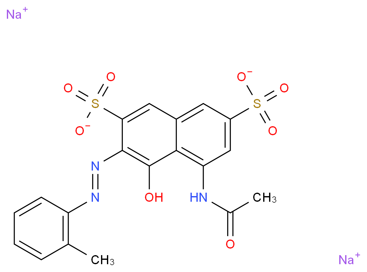 disodium 5-(acetylamino)-4-hydroxy-3-((o-tolyl)azo)Naphthalene-2,7-disulphonate_Molecular_structure_CAS_6441-93-6)