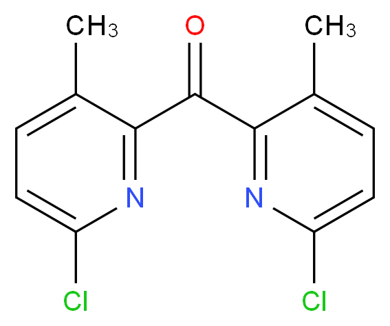 Bis(6-chloro-3-methylpyridin-2-yl)methanone_Molecular_structure_CAS_)