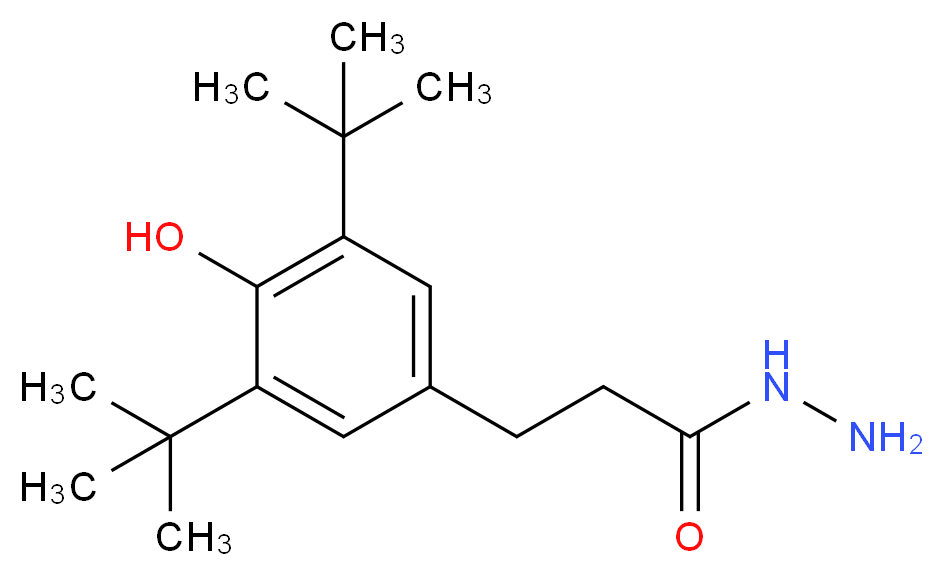 3-[3,5-Di(tert-butyl)-4-hydroxyphenyl] propanohydrazide_Molecular_structure_CAS_32687-77-7)
