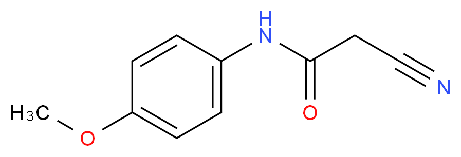 2-Cyano-N-(4-methoxyphenyl)acetamide_Molecular_structure_CAS_5382-38-7)