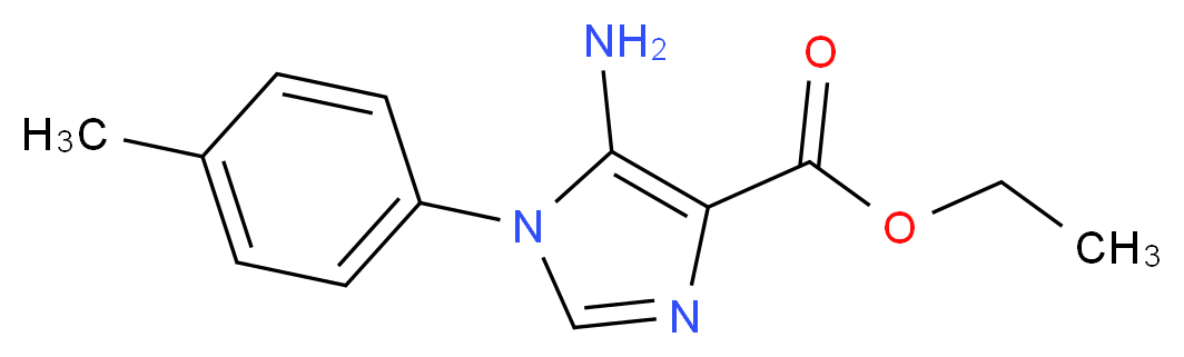 ethyl 5-amino-1-(4-methylphenyl)-1H-imidazole-4-carboxylate_Molecular_structure_CAS_)