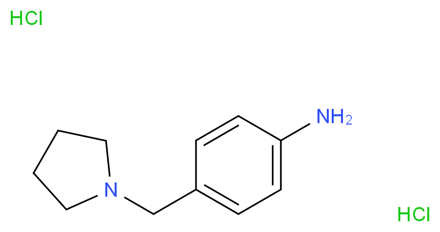 4-(Pyrrolidin-1-ylmethyl)aniline dihydrochloride_Molecular_structure_CAS_)
