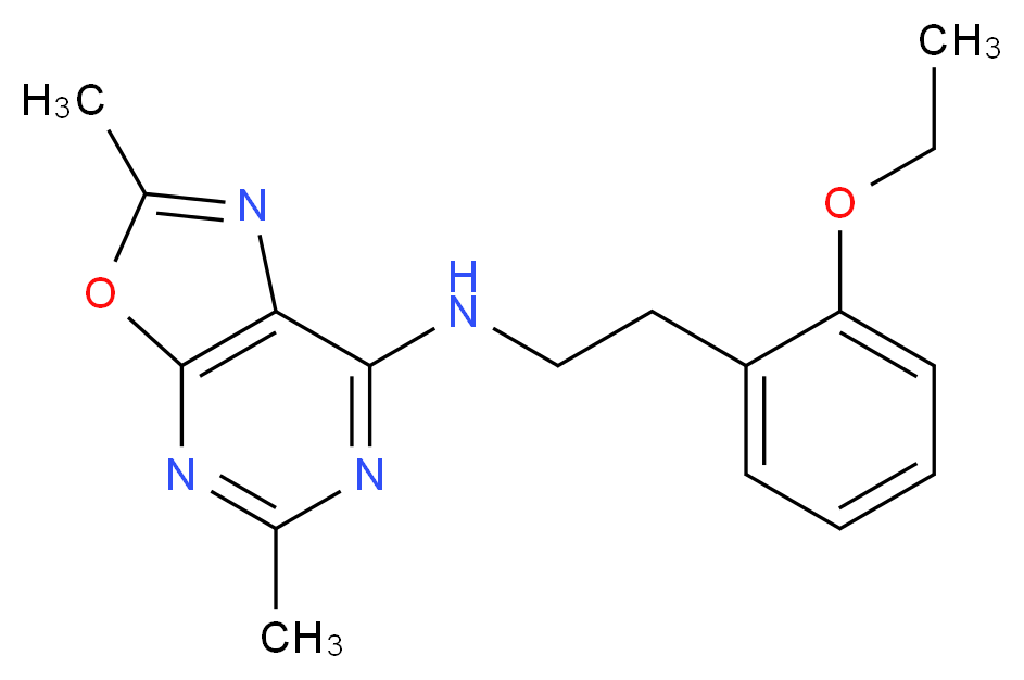 N-[2-(2-ethoxyphenyl)ethyl]-2,5-dimethyl[1,3]oxazolo[5,4-d]pyrimidin-7-amine_Molecular_structure_CAS_)