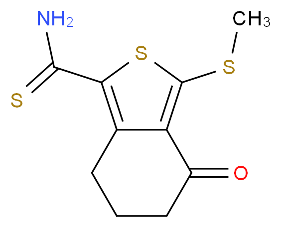 3-(methylthio)-4-oxo-4,5,6,7-tetrahydro-2-benzothiophene-1-carbothioamide_Molecular_structure_CAS_499771-14-1)