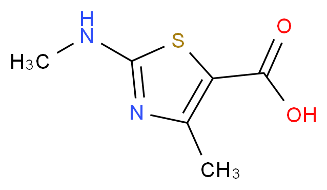 4-Methyl-2-(methylamino)-1,3-thiazole-5-carboxylic acid_Molecular_structure_CAS_110859-69-3)