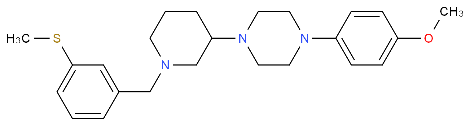 1-(4-methoxyphenyl)-4-{1-[3-(methylthio)benzyl]-3-piperidinyl}piperazine_Molecular_structure_CAS_)