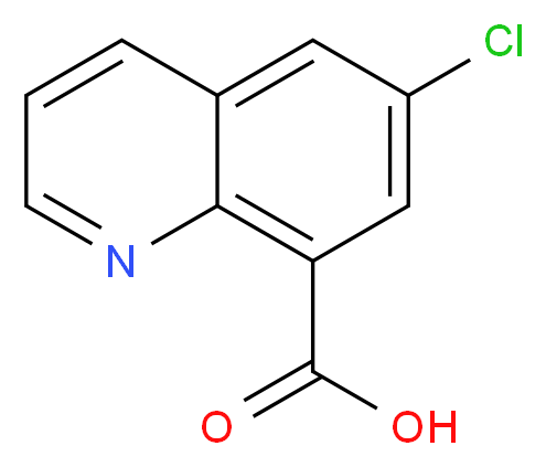 6-Chloro-8-quinolinecarboxylic Acid_Molecular_structure_CAS_6456-78-6)