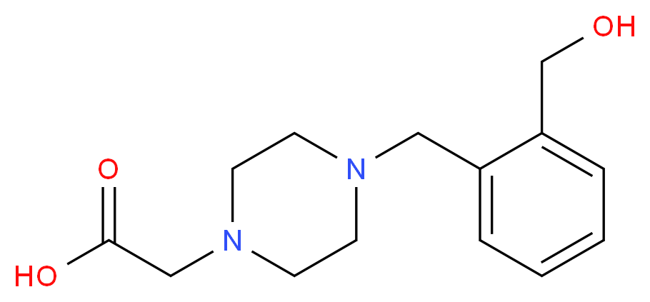 {4-[2-(hydroxymethyl)benzyl]piperazin-1-yl}acetic acid_Molecular_structure_CAS_)