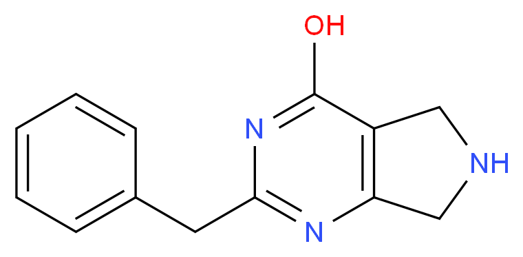 2-Benzyl-6,7-dihydro-5H-pyrrolo-[3,4-d]pyrimidin-4-ol_Molecular_structure_CAS_)
