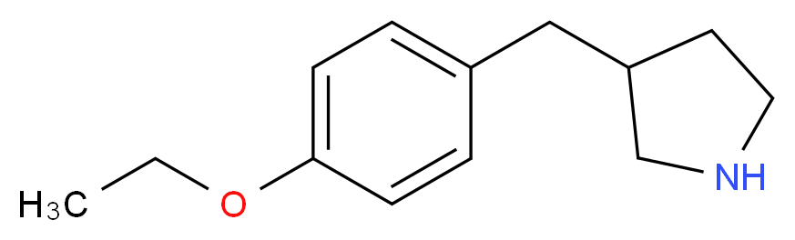3-(4-Ethoxybenzyl)pyrrolidine_Molecular_structure_CAS_)