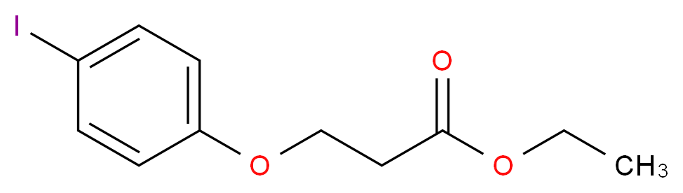 ethyl 3-(4-iodophenoxy)propanoate_Molecular_structure_CAS_)