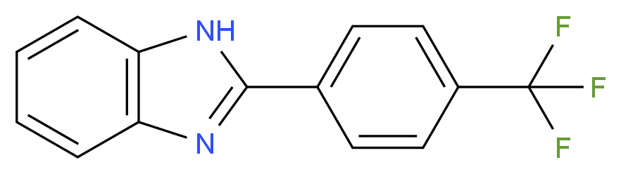 2-[4-(Trifluoromethyl)phenyl]-1H-benzimidazole_Molecular_structure_CAS_)