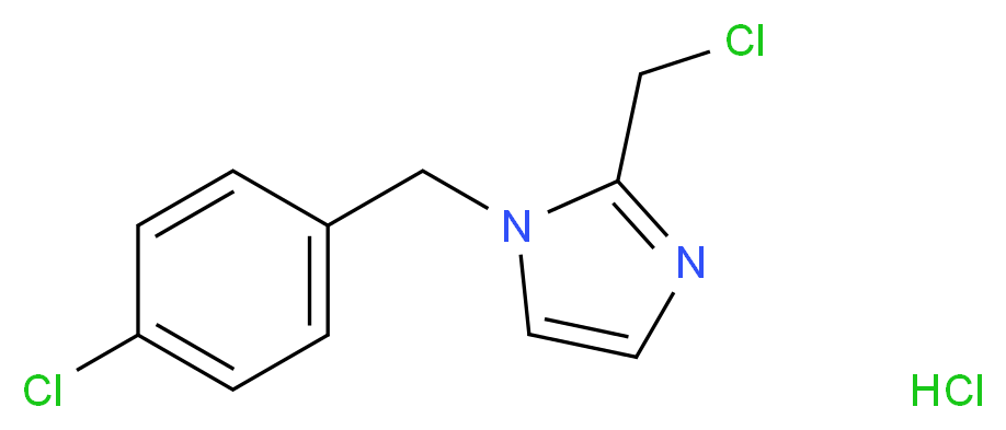 1-(4-chlorobenzyl)-2-(chloromethyl)-1H-imidazole hydrochloride_Molecular_structure_CAS_)