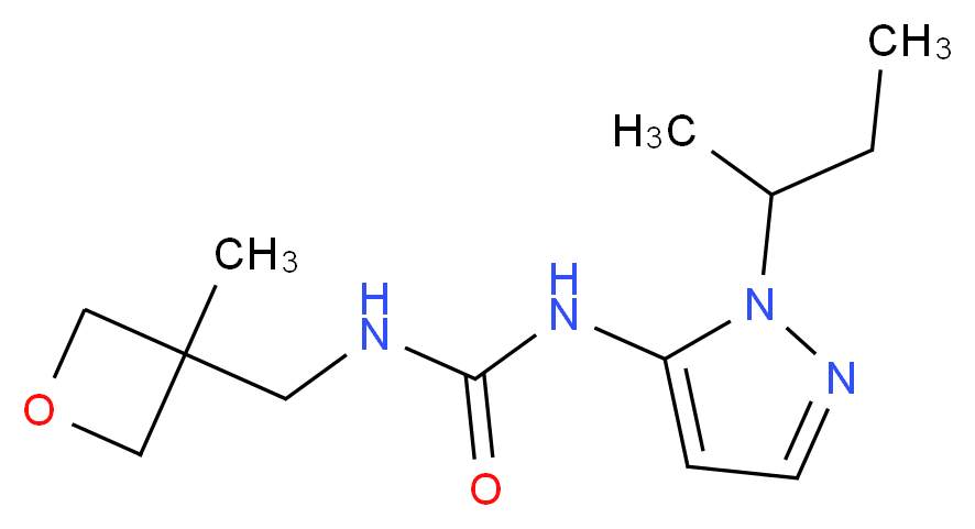 N-(1-sec-butyl-1H-pyrazol-5-yl)-N'-[(3-methyloxetan-3-yl)methyl]urea_Molecular_structure_CAS_)