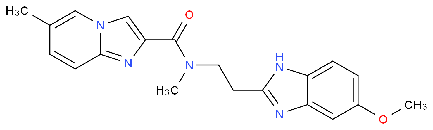N-[2-(5-methoxy-1H-benzimidazol-2-yl)ethyl]-N,6-dimethylimidazo[1,2-a]pyridine-2-carboxamide_Molecular_structure_CAS_)