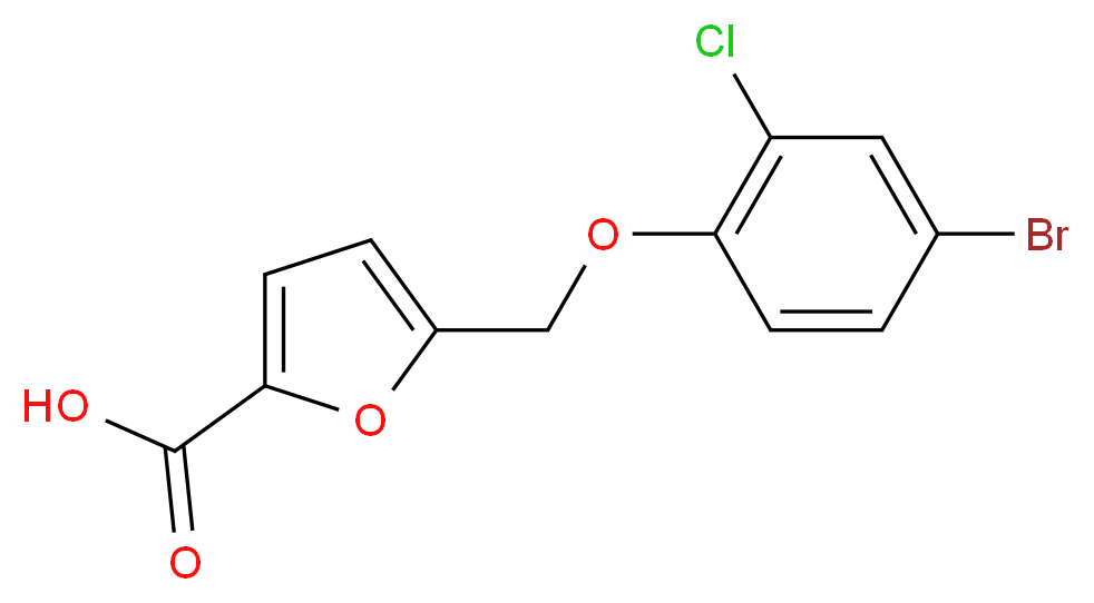 5-(4-bromo-2-chlorophenoxymethyl)furan-2-carboxylic acid_Molecular_structure_CAS_)