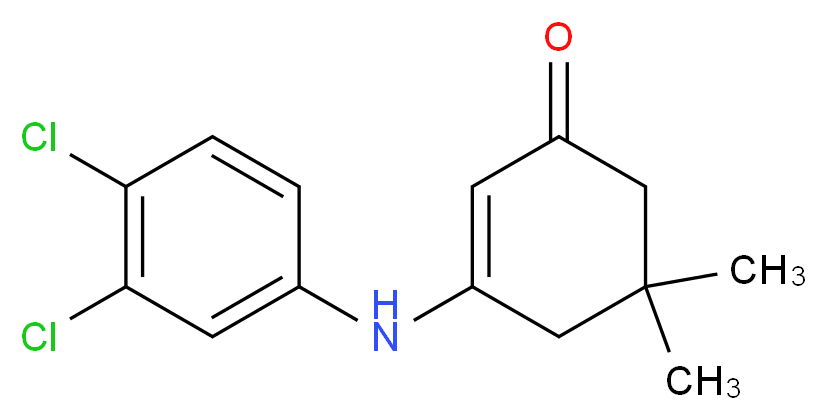3-[(3,4-Dichlorophenyl)amino]-5,5-dimethylcyclohex-2-en-1-one_Molecular_structure_CAS_)