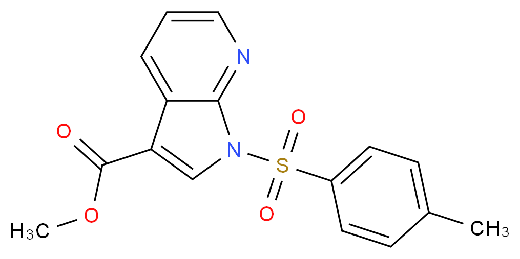 Methyl 1-(toluene-4-sulphonyl)-7-azaindole-3-carboxylate_Molecular_structure_CAS_952182-23-9)