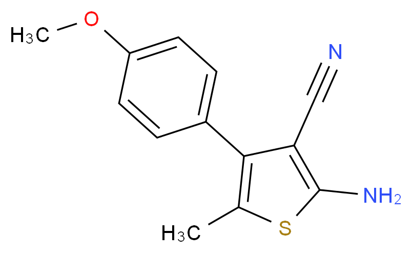 2-Amino-4-(4-methoxyphenyl)-5-methylthiophene-3-carbonitrile_Molecular_structure_CAS_100005-23-0)