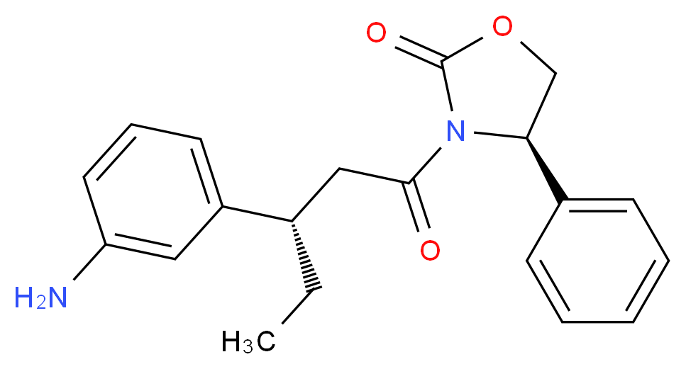 [R-(R*,S*)]-3-[3-(3-Aminophenyl)-1-oxopentyl]-4-phenyl-2-oxazolidinone_Molecular_structure_CAS_174590-39-7)