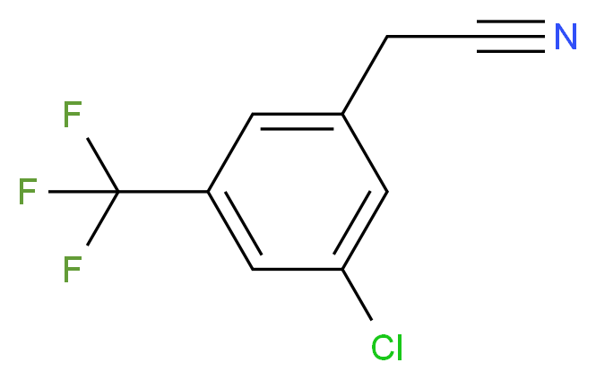 2-(3-Chloro-5-(trifluoromethyl)phenyl)acetonitrile_Molecular_structure_CAS_886496-95-3)