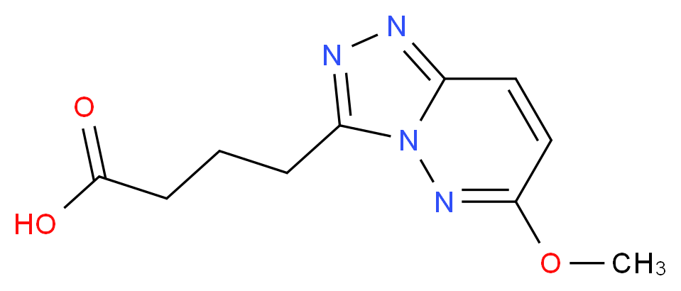 4-(6-methoxy-[1,2,4]triazolo[4,3-b]pyridazin-3-yl)butanoic acid_Molecular_structure_CAS_)