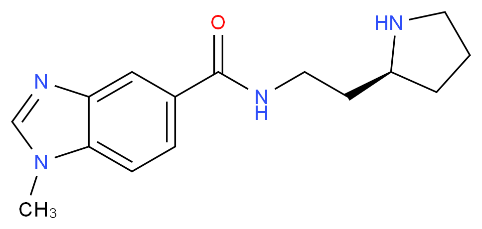 1-methyl-N-{2-[(2S)-pyrrolidin-2-yl]ethyl}-1H-benzimidazole-5-carboxamide_Molecular_structure_CAS_)