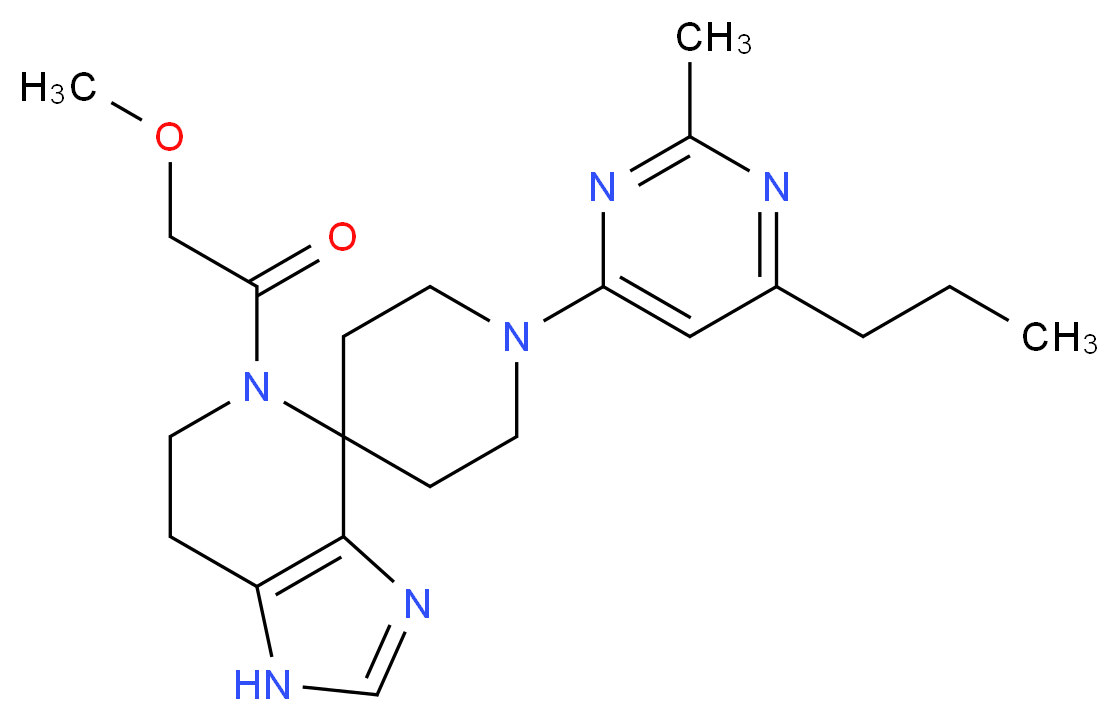 5-(methoxyacetyl)-1'-(2-methyl-6-propylpyrimidin-4-yl)-1,5,6,7-tetrahydrospiro[imidazo[4,5-c]pyridine-4,4'-piperidine]_Molecular_structure_CAS_)