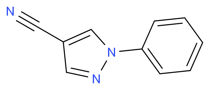 1-phenyl-1H-pyrazole-4-carbonitrile_Molecular_structure_CAS_709-04-6)