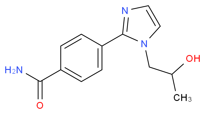 4-[1-(2-hydroxypropyl)-1H-imidazol-2-yl]benzamide_Molecular_structure_CAS_)