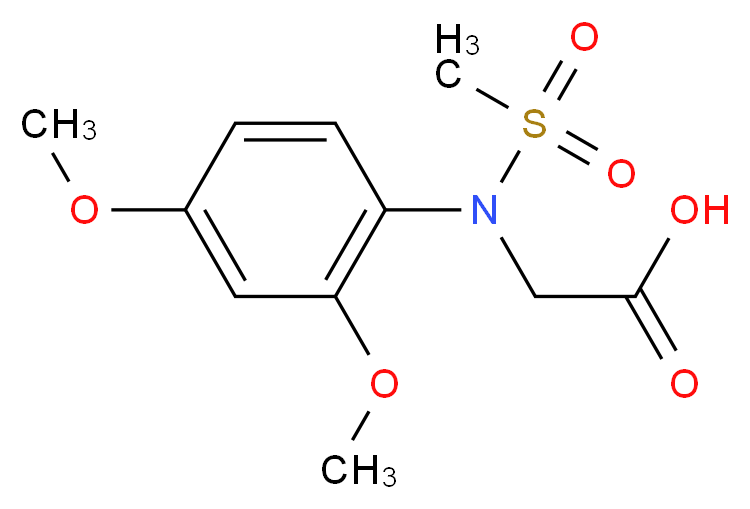 N-(2,4-Dimethoxyphenyl)-N-(methylsulfonyl)-glycine_Molecular_structure_CAS_)
