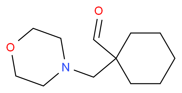 1-(morpholin-4-ylmethyl)cyclohexane-1-carbaldehyde_Molecular_structure_CAS_)