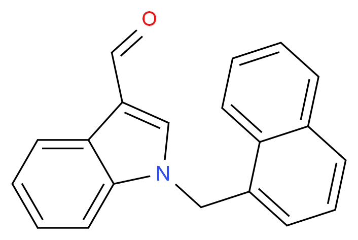 1-(1-naphthylmethyl)-1H-indole-3-carbaldehyde_Molecular_structure_CAS_151409-77-7)