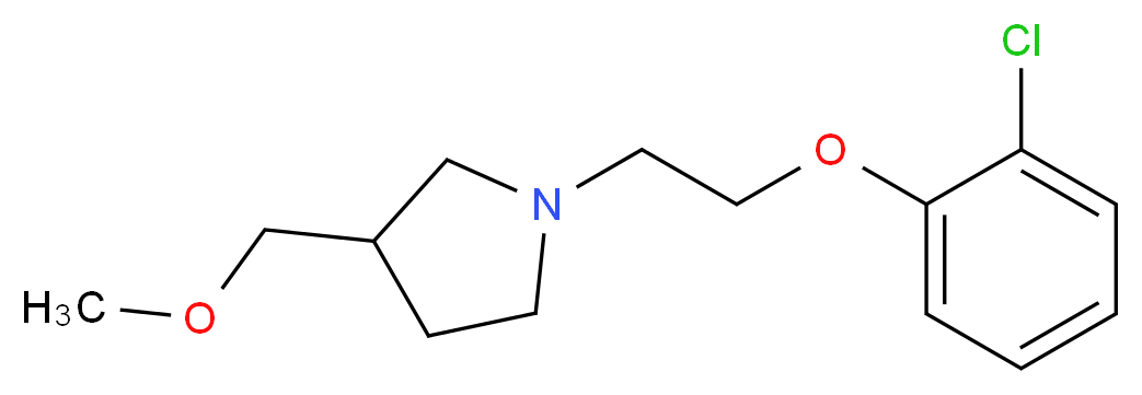 1-[2-(2-chlorophenoxy)ethyl]-3-(methoxymethyl)pyrrolidine_Molecular_structure_CAS_)
