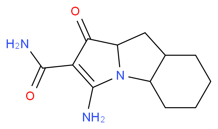 3-amino-1-oxo-4a,5,6,7,8,8a,9,9a-octahydro-1H-pyrrolo[1,2-a]indole-2-carboxamide_Molecular_structure_CAS_)